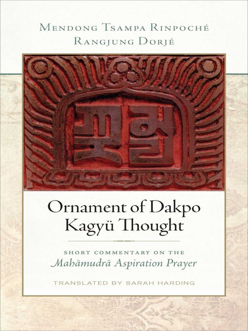 Cover image for Ornament of Dakpo Kagyu Thought